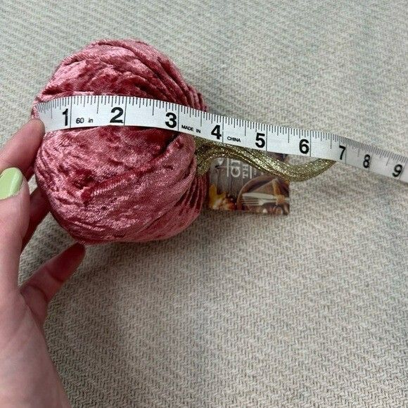 NEW Pink Velour Pumpkin Fall Home Decor Sparkle Office Accent Girly House - Picture 4 of 6